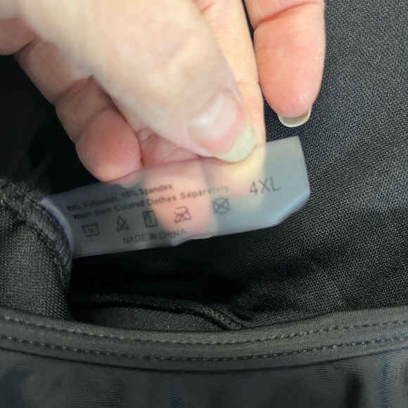 Shein Plus Size Bikini Set Animal Print Bottoms Black Ruffled Top Plus Size 4XL - Picture 4 of 12